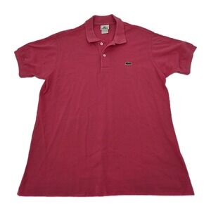 LACOSTE Sport Polo Shirt Mens 5 Large Pink Tennis Preppy Short Sleeve Crocodile